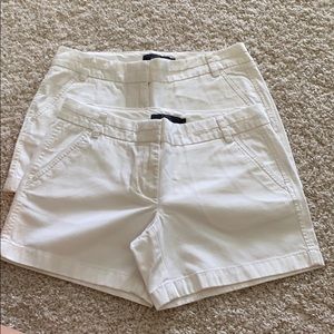 white J Crew Chino shorts